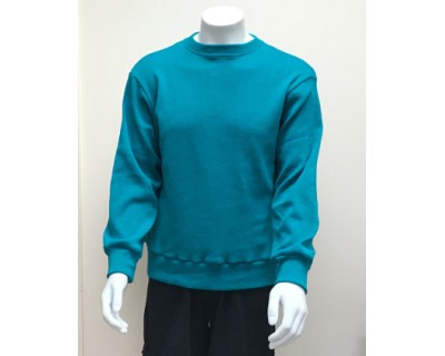 Mens Rib Crew Teal